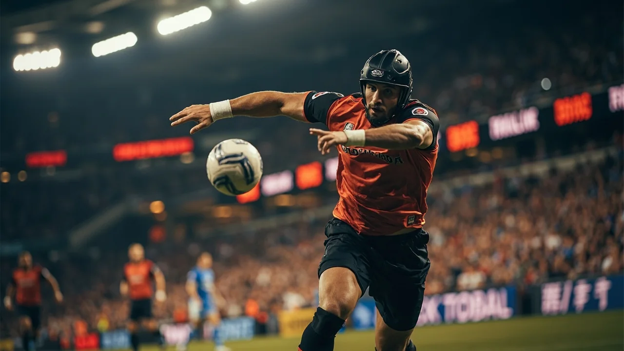 A fantasy cricket batter stepping into a shot, used as a placeholder for an individual user weighing an offer