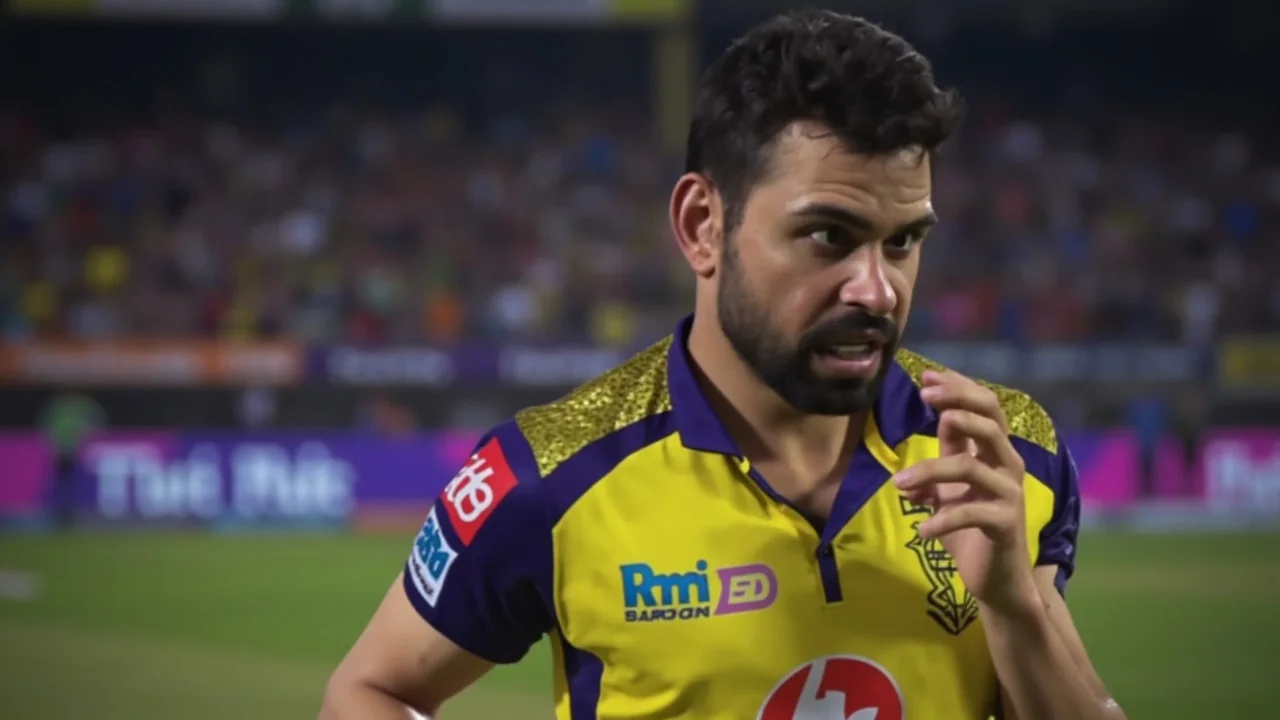 Wide view of Eden Gardens under lights ahead of an IPL fixture